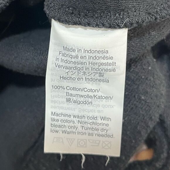 Madewell Texture & Thread Black Long Sleeve V-Neck - Picture 7 of 8